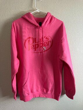 Gildan Women's Pink Let's Pepper Volleyball Graphic Hoodie Sweatshirt M